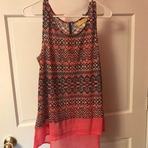 Princess by VERA WANG- Tribal print tank top